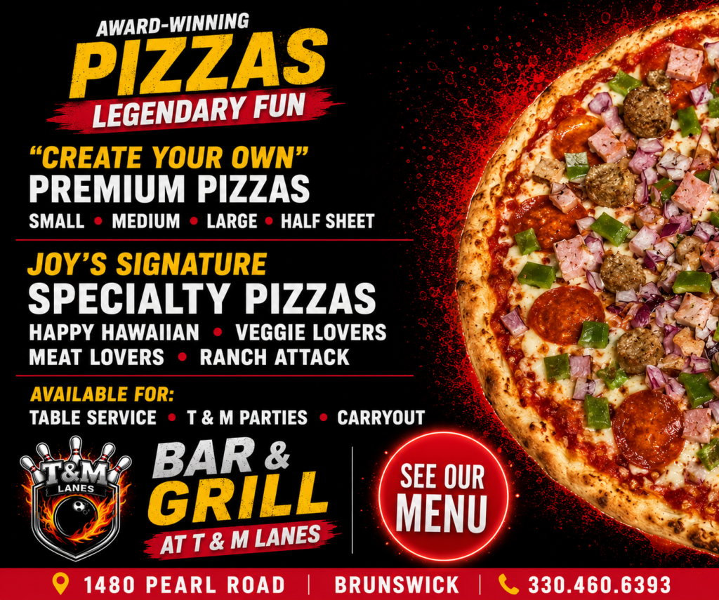Award-Winning Pizzas - T & M Lanes