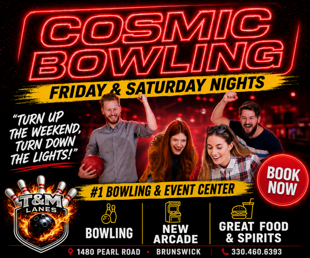 Cosmic Bowling - Friday Saturday Nights - T & M Lanes